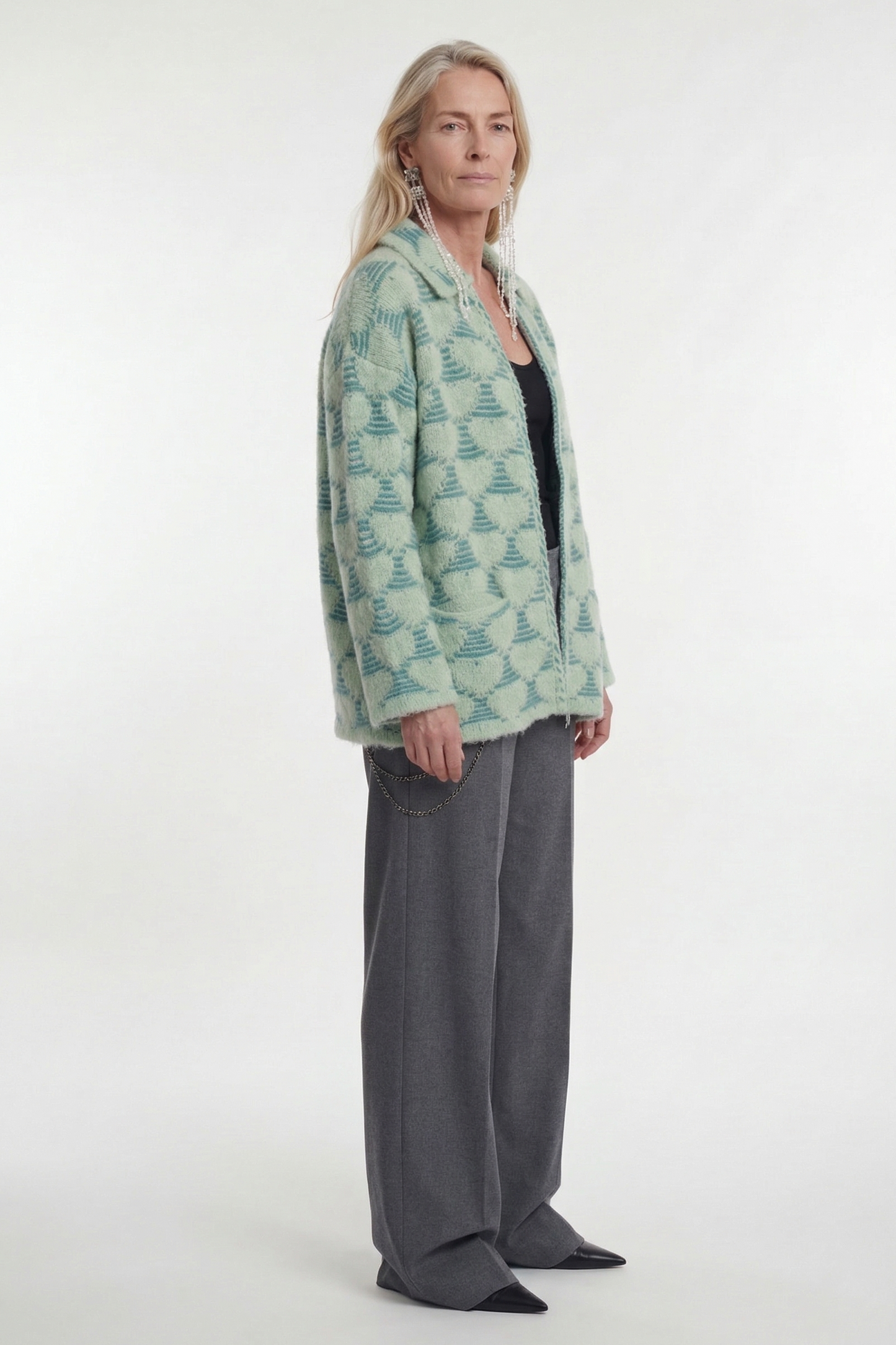 Cardigan Floating Hearts