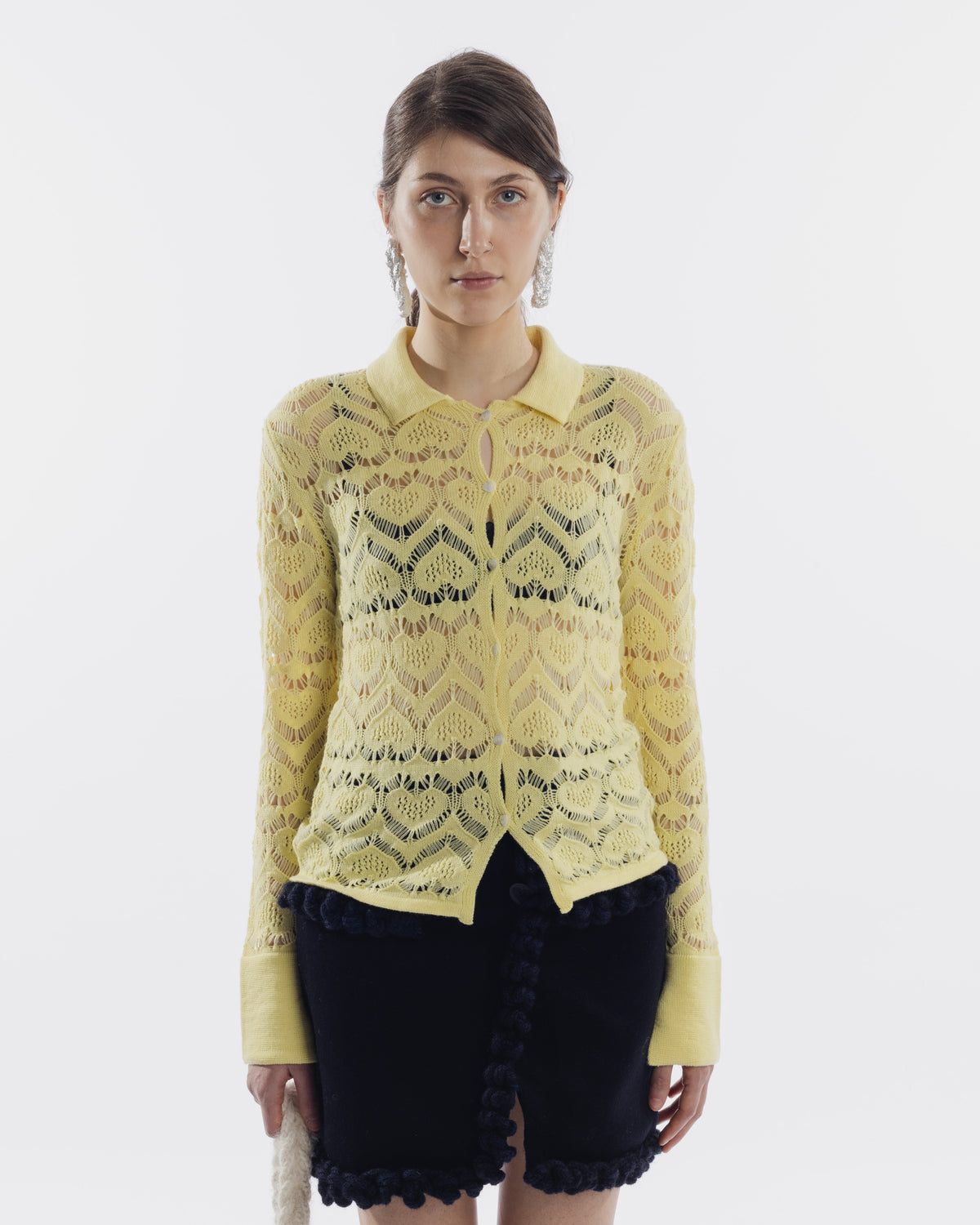 Camicia Cuori Punto Pizzo
