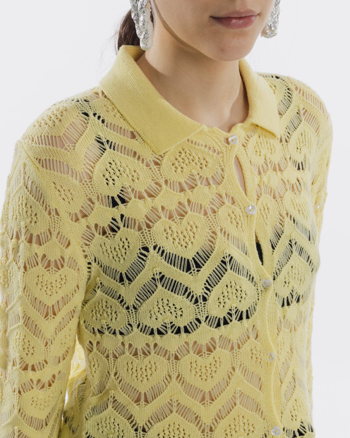 Camicia Cuori Punto Pizzo