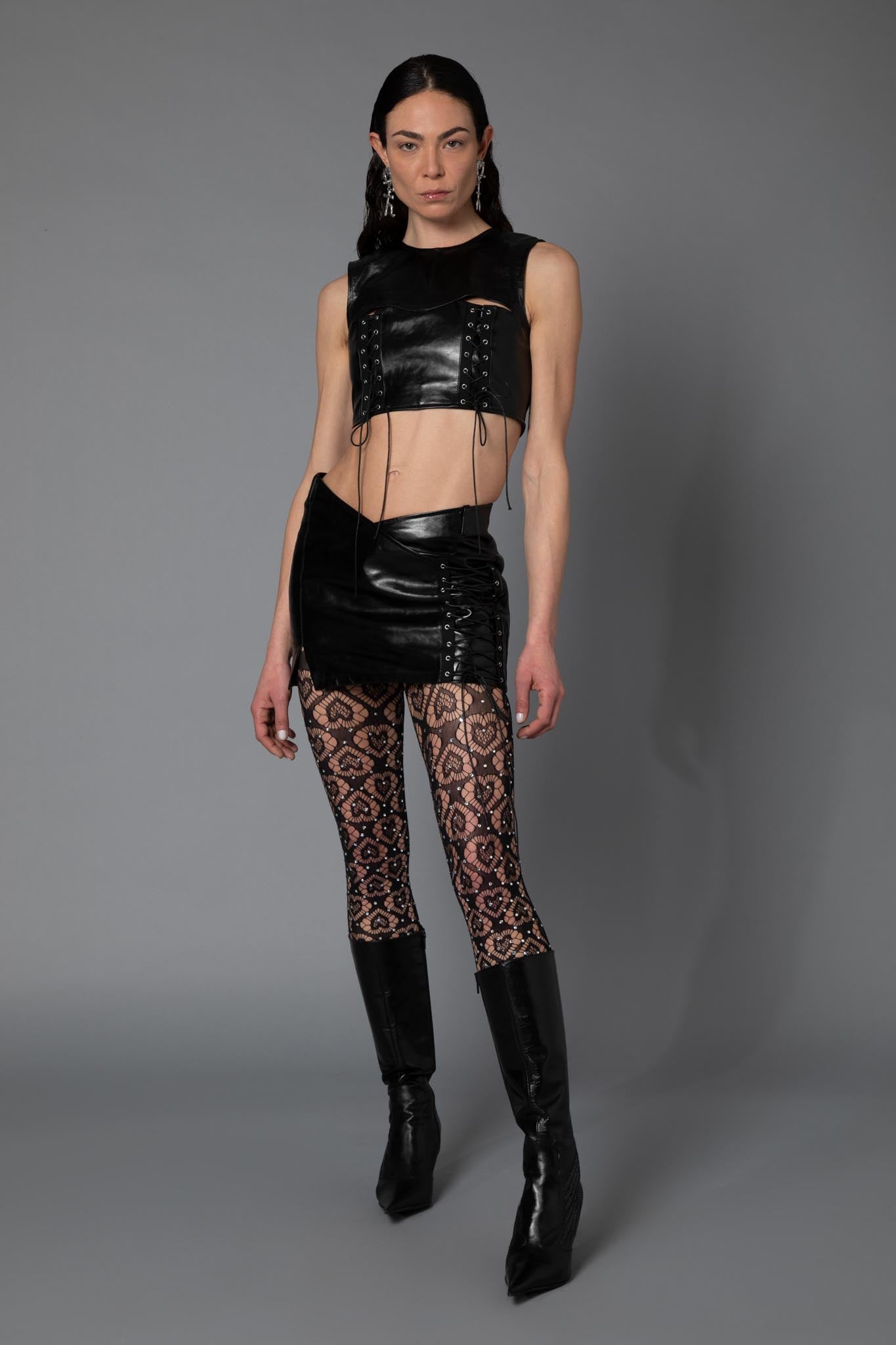 Minigonna pelle