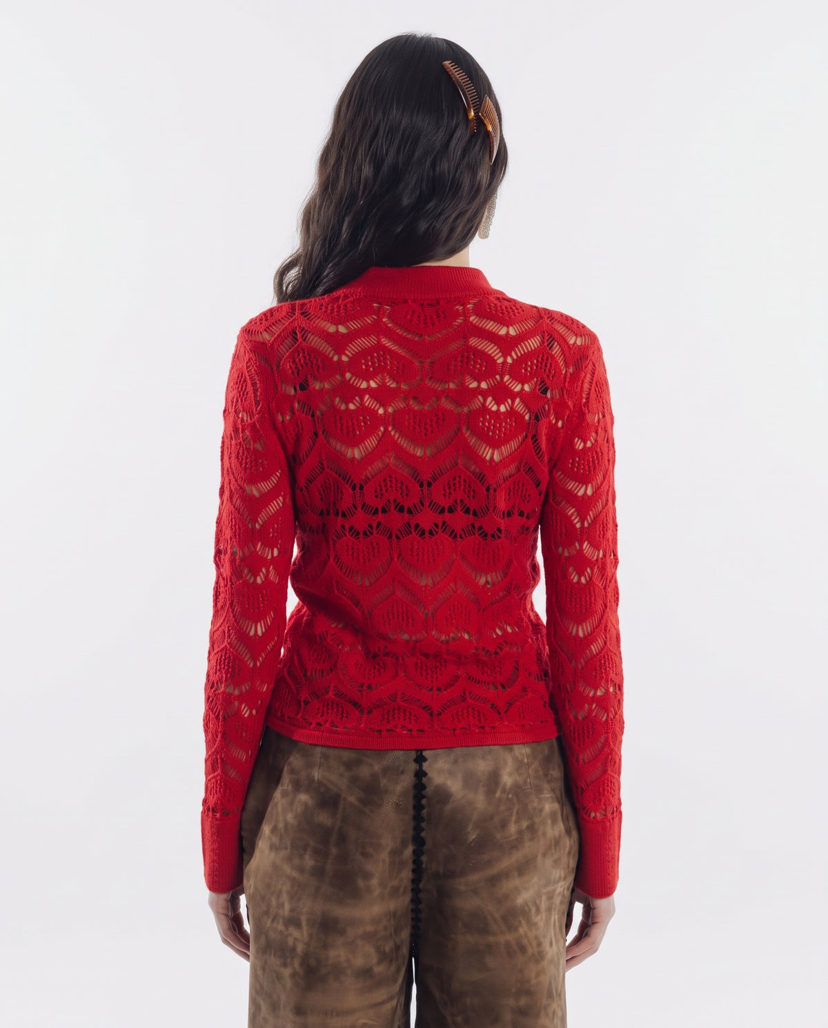 Camicia Cuori Punto Pizzo