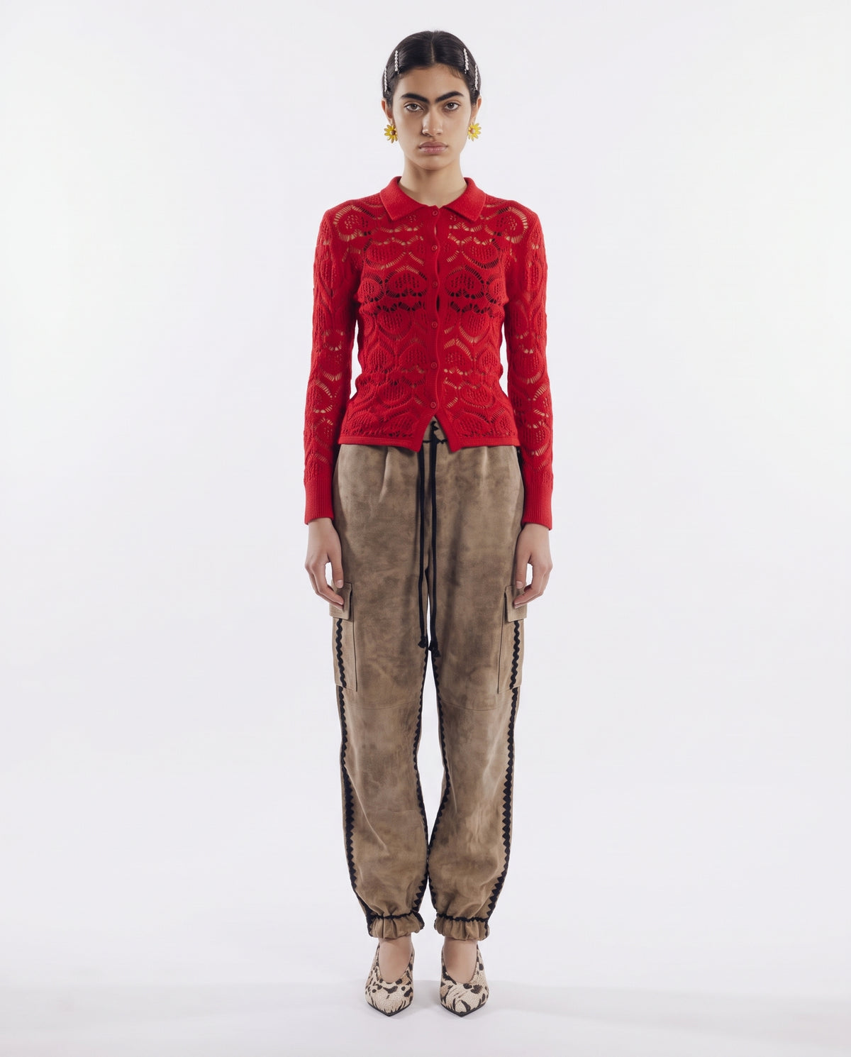 Camicia Cuori Punto Pizzo