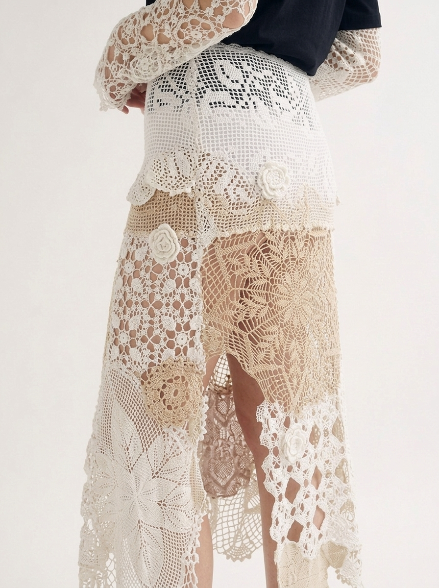 Sakura crochet skirt