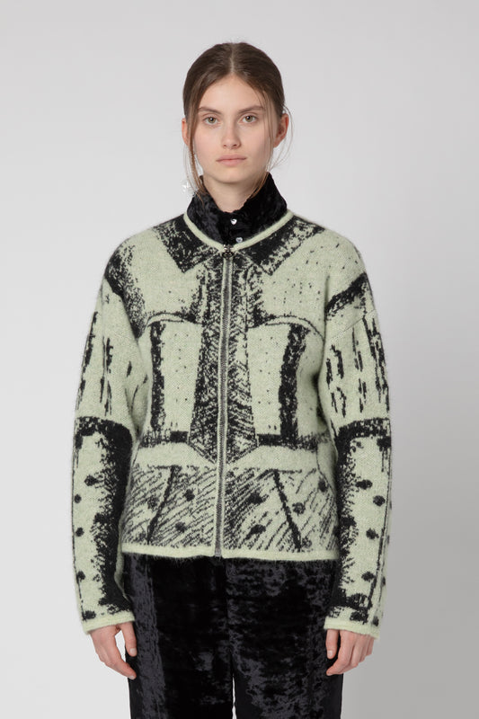 Cardigan trompe l'oeil Inverno