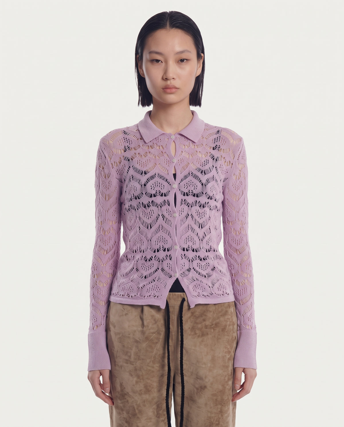 Camicia Cuori Punto Pizzo