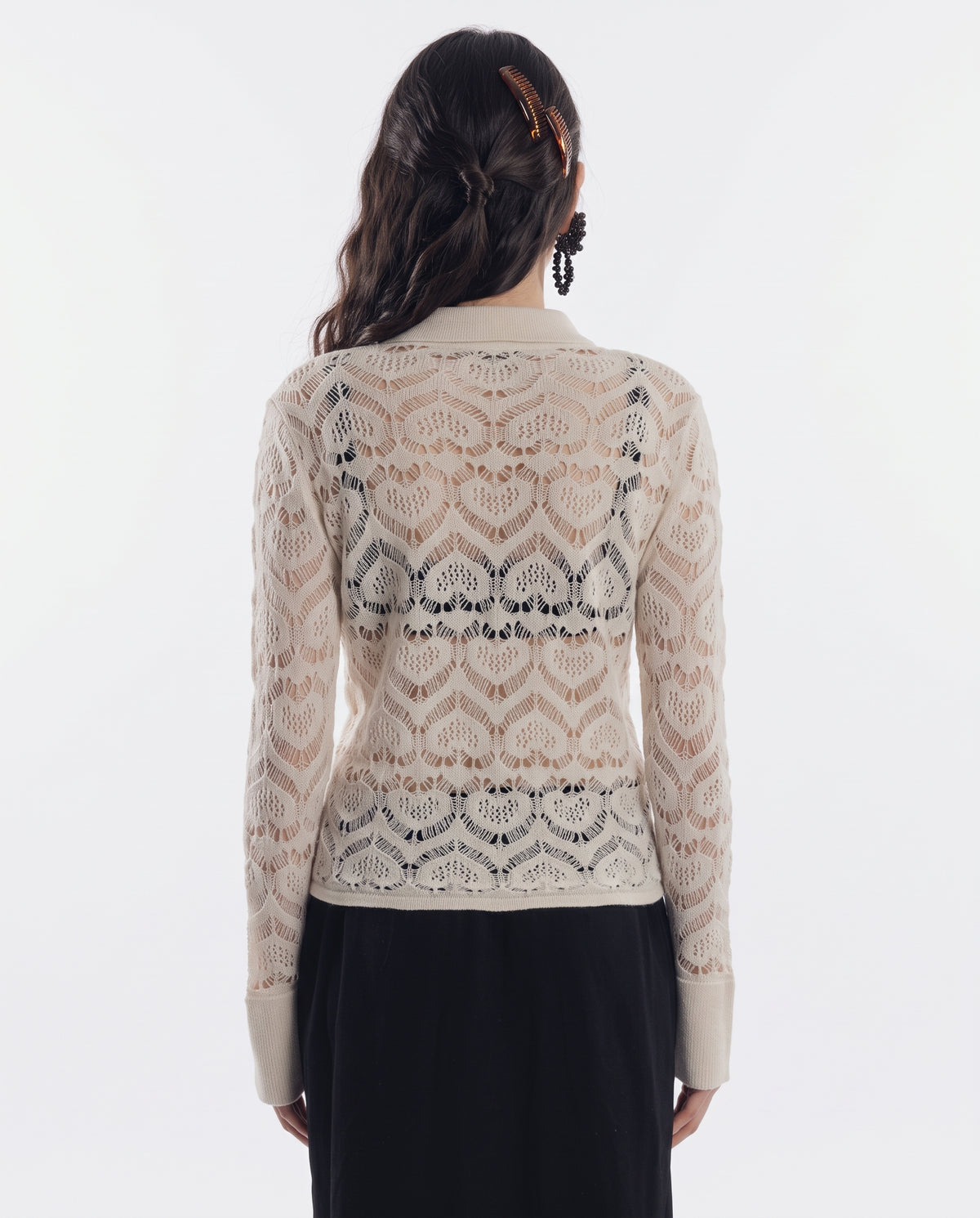 Camicia Cuori Punto Pizzo
